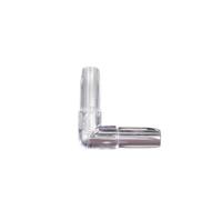 Connettore for tubo for acquario da 10 pezzi, connettore for tubo for linee standard da 3/16'' (4/6 mm), tipo I/T/L/Y, trasparente(L type 10pcs)