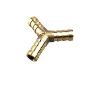 Connettore for tubo in ottone a 3 e 4 vie, flessibile a gomito dritto da 6, 8, 10, 12, 14, 16, 19 mm, connettore a spina di rame, adattatore unione(Y 3 Way,12mm)