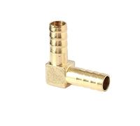 Connettore for tubo in ottone a 3 e 4 vie, flessibile a gomito dritto da 6, 8, 10, 12, 14, 16, 19 mm, connettore a spina di rame, adattatore unione(Elbow,10mm)