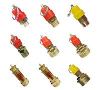 Connettore For Valvola Di Sicurezza For Compressore D'aria Da 2-15 Kg, Regolatore Di Pressione Del Gas Dell'aria Da 1/8" 1/4'' 3/8" 1/2" For Tubazioni Di Pressione(10KG(1MPA),BSPT_1L4 BSP_RED)