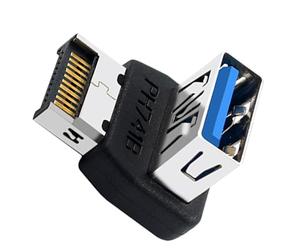 Connettore frontalino, convertitore da USB 3.1 a tipo E per scheda madre del computer | Connettore di controllo di tipo E a 90 gradi per adolescenti e adulti