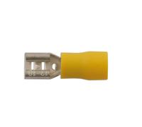 Connettore Giallo Femmina Push On Terminale Isolato 6.3mm 10pz 36878
