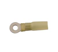 Connettore Giallo Terminale A Anello Termorestringente 5,0mm 25pz 30231