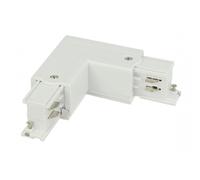 Connettore Giunto Forma L Sinistro Colore Bianco Per Barra Sistema Binario Trifa