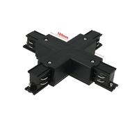 Connettore Giunto Forma X Colore Nero Per Barra Sistema Binario Trifase CB40201