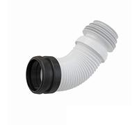 Connettore gomito flessibile wc rifiuti WC gamma universale flexi plastica 90/110 millimetri