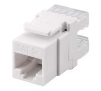 Connettore Goobay Keystone RJ45 a TB110 Cat 5e UTP Bianco