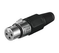 Connettore Goobay XLR 3 pin femmina nero