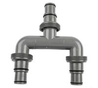 Connettore grigio per tubo della piscina per sistemi Intex con adattatori da 32 mm e 38 mm, inclusi morsetti in acciaio inossidabile per una sicura installazione dell'acqua da giardino a prova di