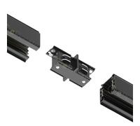 CONNETTORE " I " NERO Collegamento giunto per Binario Faretti Trifase elettrico pista guida track 220V sistema di illuminazione modulabile per vetrina showroom negozio casa