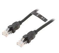 Connettore IBBB Patch cord RJ45, su entrambi i lati U/UTP 6 Cu PVC nero VENTION
