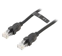 Connettore IBBB Patch cord RJ45, su entrambi i lati U/UTP 6 Cu PVC nero VENTION