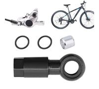 Connettore idraulico in bici - inserto per olive freno a disco, parti del tubo dei tubi | Raccontento ciclistico resistente alle intemperie con doppio sigillo, design durevole leggero per garage,