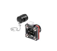 Connettore impermeabile BD20 a 4 pin maschio femmina IP68 a scatto rapido for cavi elettrici for luci LED for auto(Male Socket)