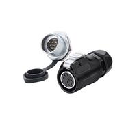 Connettore impermeabile da pannello filettato femmina maschio LP20 a 12 pin for aviazione impermeabile(Single hole reverse mounting)