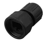 Connettore impermeabile E13 IP67 per switch di rete CAT5E/CAT6A accoppiatore con alloggiamento in plastica filettata, compatibile con illuminazione esterna, automazione industriale e monitoraggio