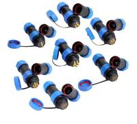 Connettore impermeabile IP68 per aviazione serie SP21, connettore per cavo filettato in plastica da 2 a 12 pin per connessioni di alimentazione e dati in ambienti difficili (4 pin)