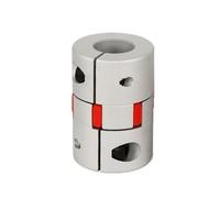 Connettore in alluminio con accoppiamento albero f Servomotore Passo-passo Con Accoppiamento Fiore Di Prugno In Alluminio A Quattro Ganasce D25L30(6.35mm to 7mm)