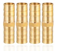 Connettore in ottone 12 mm, 4 pezzi, attacco 15/32", connettore dritto, raccordo filettato