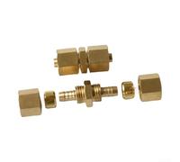 Connettore in ottone a spinta da 10 mm e 12 mm, per progetti idraulici, accoppiamento per utensili compatibile con tubi PEX in rame CPVC, raccordo in ottone con clip di scollegamento per un uso