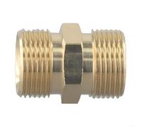 Connettore in ottone massiccio per idropulitrice ad alta pressione, estensioni per tubi con supporto M22 14 mm maschio e filettatura femmina da 15 mm (M22-15)