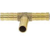 Connettore in ottone, raccordo for tubo in, gomito dritto a T a 3 vie, connettore con spina in rame da 6 mm, semplice installare