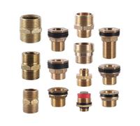 Connettore in rame con filettatura maschio e femmina da 1/2"3/4"1", accessori for il collegamento del tubo flessibile giardino, adattatore for giunto di arresto dell'acqua for riparazione tubi(1696)