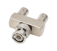 Connettore in rame puro BNC a tre vie, un maschio a due