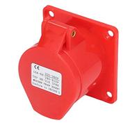 Connettore industriale Connettore di alimentazione nascosta IP44 220-/240-415 V Red CEE HR-314 16A-6H per energia elettrica e workshop (HR-314)
