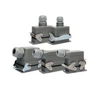 Connettore industriale rettangolare for impieghi gravosi, crimpatura rapida, cablaggio rapido, HE6 nuclei, 10 nuclei, 16 nuclei, 24 nuclei(10P double top out)