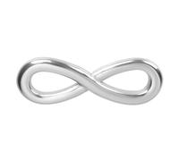 Connettore Infinity in acciaio inossidabile 316L, 23,5 mm, simbolo dell'infinito, antiruggine e durevole, distanziale per bracciali, collane e gioielli fai da te (5 pezzi)