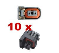 Connettore iniettore - DELPHI (10 x FEMALE) plug injection iniezione tuning auto