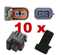 Connettore iniettore - DELPHI (10 x SET) plug injection iniezione tuning auto