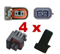 Connettore iniettore - DELPHI (4 x Set) injection iniezione auto tuning kfz car