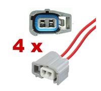 Connettore iniettore - TOYOTA con cavo (4 x FEMALE) injection iniezione fcc auto
