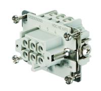 Connettore inserto femmina Weidmuller HDC 6P+T 24A 500V 1200200000