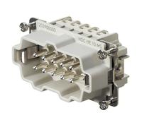 Connettore inserto Maschio Weidmuller HDC 10P+T 16A 500V 1203900000