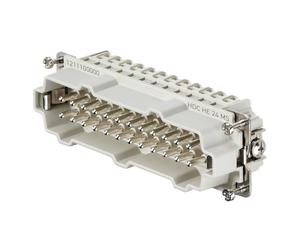 Connettore inserto Maschio Weidmuller HDC 24P+T 16A 500V 1211100000