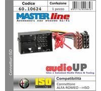 CONNETTORE ISO ALTOPARL. + ALIMENT. ALFA ROMEO GIULIETTA 2014- SENZA NAVIGATORE