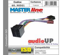 CONNETTORE ISO AUTORADIO PER OPEL OMEGA DAL 1994 AL 2004. ADATTATORE RADIO