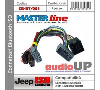 Masterline Connettore ISO Interfaccia Bluetooth per Jeep Compass dal 2011 in poi