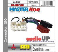 CONNETTORE ISO RADIO ORIGINALE PER MITSUBISHI L200 DAL 1996 AL 2015.