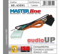 CONNETTORE ISO RADIO ORIGINALE PER RENAULT MASTER DAL 2015-> ADATTATORE AUTO