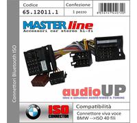 Masterline Connettore ISO Interfaccia Bluetooth 40 fili per BMW Serie 1