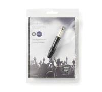 CONNETTORE JACK NEDIS COTP23900BK MONO MASCHIO 6,3MM, A SALDARE, PROTEZIONE CAVO