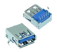 Connettore Jack USB 3.0 Tipo A Femmina Presa PCB Fori Passanti