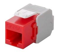 Presa Di Rete Keystone Rj45 Cat6A Utp Toolless Rosso