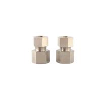 Connettore KF 1/8 1/4 3/8 1/2, raccordo in ottone a compressione, filettatura Rc, parti pneumatiche, raccordi per tubi, raccordo aria, 10 pezzi/lotto (KF12-02 12mm Rc1-4)