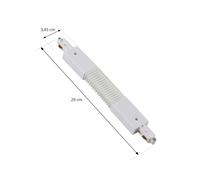 Connettore Lindby Flex Linaro, bianco, sistema binario monofase LINDBY