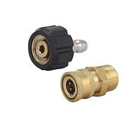 Connettore M22 femmina maschio attacco rapido 3/8 Idropulitrice ad attacco rapido Set adattatori idropulitrice Raccordo in ottone per rondella pressione Pistole spruzzo Quick Connect 1 paio